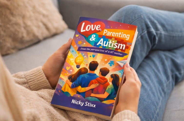 Love, Parenting & Autism book being read